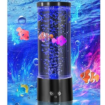 Amazon.co.jp : バブルフィッシュ水族館ランプ 泡の魚の
